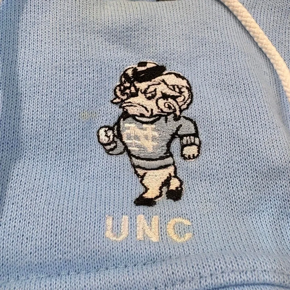 Vintage Y2K UNC North Carolina Baby Hoodie Size 12m Rameses